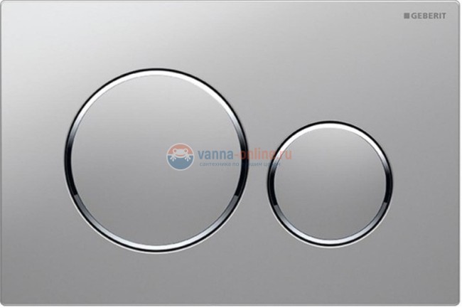 Клавиша Geberit Sigma Type 20 115.882.KH.1 рамка и кнопки: глянцевый хром, обод: хром глянец, двойной смыв