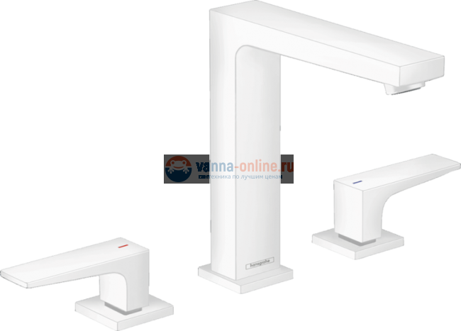 Смеситель Hansgrohe Metropol 32515700 для раковины 160, белый матовый