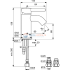 Смеситель для раковины Ideal Standard CERALINE BC185AA Смеситель для раковины Ideal Standard CERALINE BC185AA