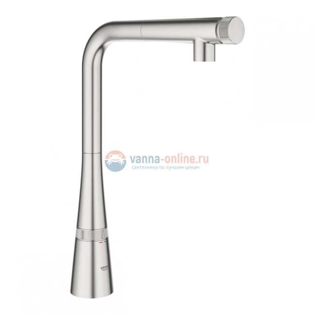 Смеситель Grohe Zedra SmartControl 31593DC2 для кухонной мойки, суперсталь