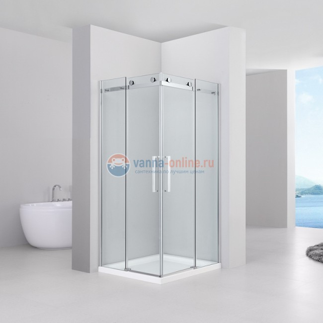 Душевой уголок Black&White Stellar Wind S202, 90 x 90 см