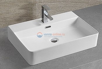 Раковина CeramaLux Серия N D 1338 накладная, белый Раковина CeramaLux Серия N D 1338 накладная, белый