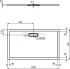 Ультратонкий акриловый прямоугольный душевой поддон 1200x700x25 мм Ideal Standard ULTRAFLAT NEW T4476V3 Ультратонкий акриловый прямоугольный душевой поддон 1200x700x25 мм Ideal Standard ULTRAFLAT NEW T4476V3