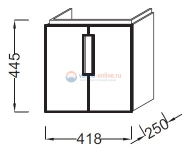 Тумба под раковину Jacob Delafon Reve EB1138-G80 светло-коричневый Тумба под раковину Jacob Delafon Reve EB1138-G80 светло-коричневый