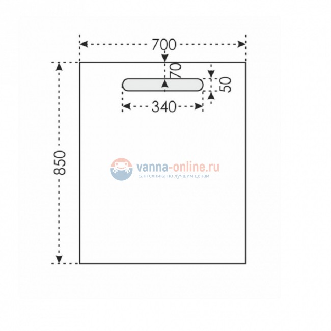 Зеркало СаНта Лондон 70 900519, с LED подсветкой