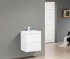 Тумба с раковиной Belbagno Pietra Mini PIETRA MINI-500-2C-SO-BL 50 см, белый глянцевый ( Bianco Lucido)