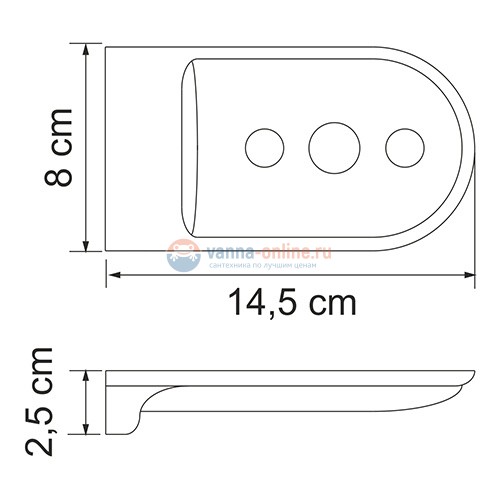 Мыльница-решетка WasserKRAFT Kammel K-8369WHITE Мыльница-решетка WasserKRAFT Kammel K-8369WHITE
