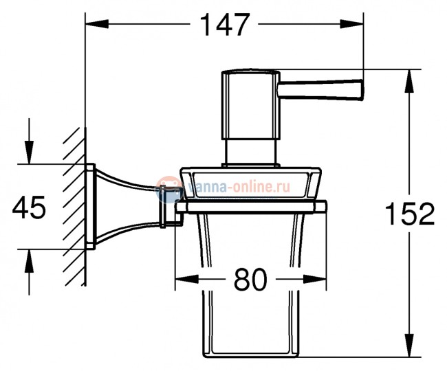 Дозатор для жидкого мыла Grohe Grandera 40627IG0, хром/золото
