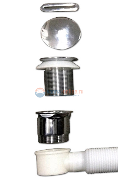 Слив-перелив BelBagno BB39-OVF-CRM, хром