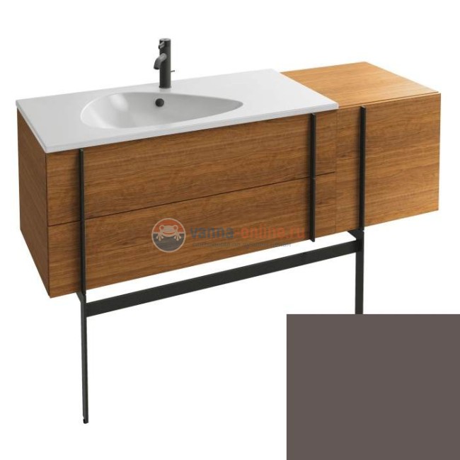 Тумба под раковину Jacob Delafon Nouvelle Vague 145 EB3037RU-S32, темно-серый сатин