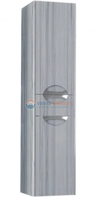 Шкаф-колонна Акватон Сильва 30 см подвесной, цвет дуб фьорд