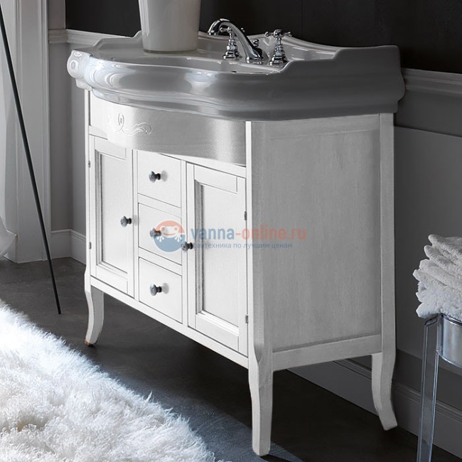 Тумба под раковину Kerasan Retro 734730, цвет белый матовый