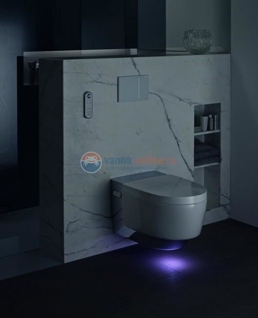 Электронный унитаз подвесной Geberit AquaClean mera comfort 146.214.21.1 с функцией биде и системой удаления запахов, цвет глянцевый хром Электронный унитаз подвесной Geberit AquaClean mera comfort 146.214.21.1 с функцией биде и системой удаления запахов, цвет глянцевый хром