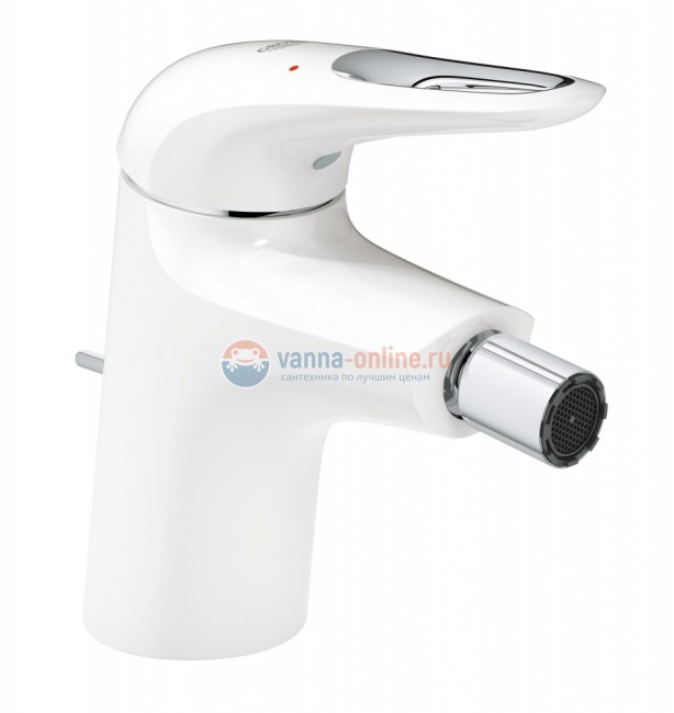 Смеситель для биде Grohe Eurostyle 2015 33565LS3, с донным клапаном, белая луна