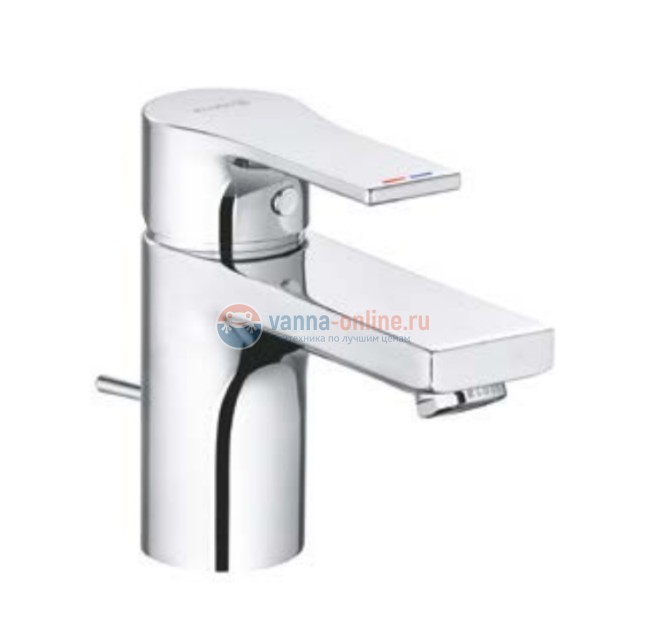 Смеситель Kludi Zenta Sl 482600565 для раковины 75, донный клапан, хром