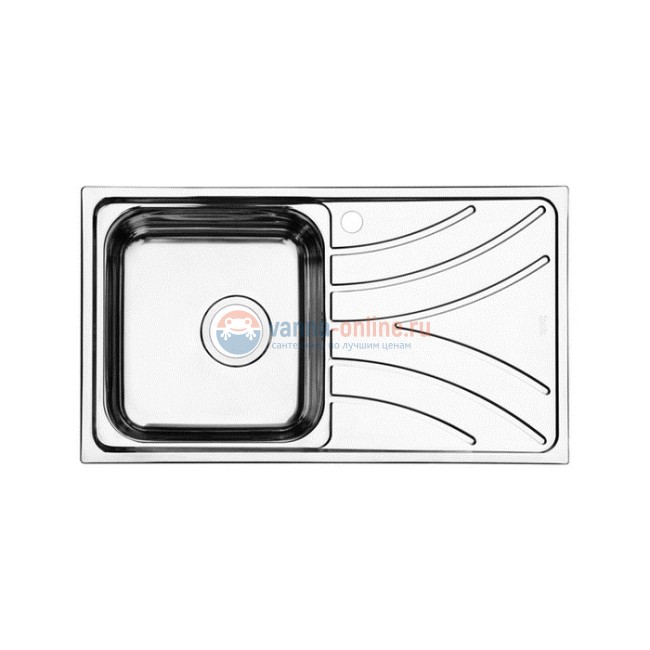 Кухонная мойка Iddis Arro 78 x 44 x 18 см, 1 чаша, нержавеющая сталь, шелк