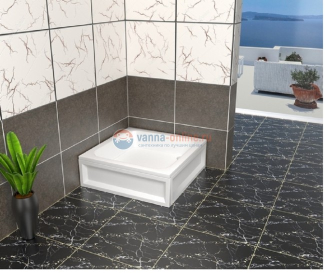 Душевой поддон RGW B/CL-S 16180199-51 90 x 90 см акриловый, квадратный, цвет белый