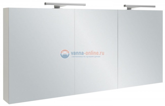 Шкаф зеркальный Jacob Delafon 140 см, EB1370-G1C, со светодиодной подсветкой, цвет - белый блестящий лак Шкаф зеркальный Jacob Delafon 140 см, EB1370-G1C, со светодиодной подсветкой, цвет - белый блестящий лак