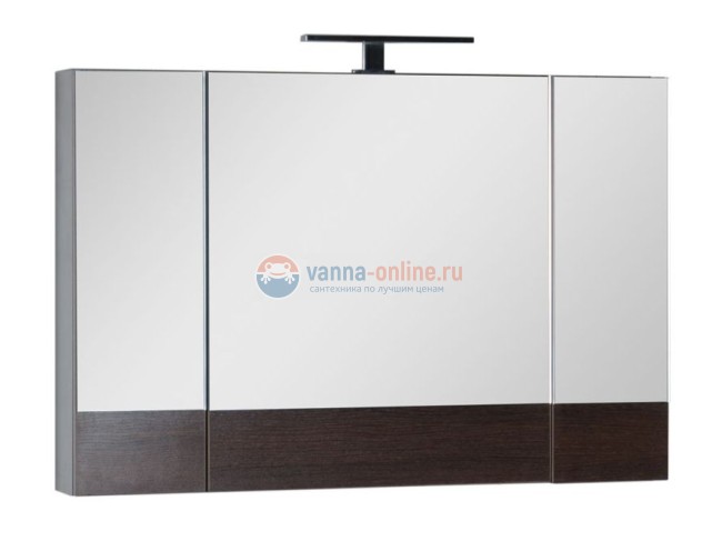 Зеркало-шкаф Aquanet Нота 100 (камерино) 00159111, цвет венге