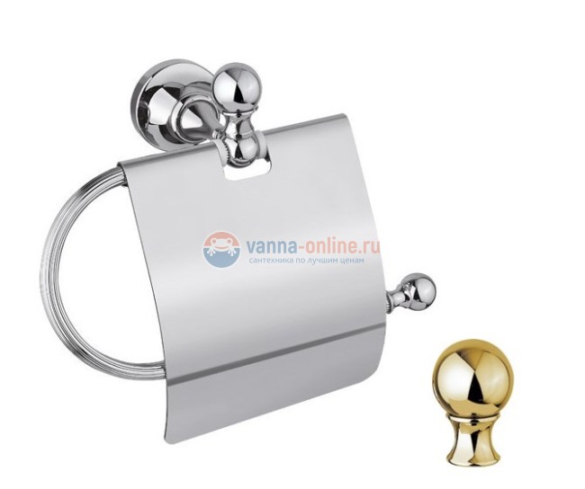 Бумагодержатель  Cezares Olimp TRH-02-M цвет бронза, ручки металл