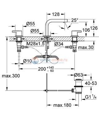 Смеситель Grohe Lineare 20304000 для раковины Смеситель Grohe Lineare 20304000 для раковины