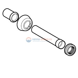 Переходник для колена смыва, хром глянцевый Geberit 118.026.21.1 Переходник для колена смыва, хром глянцевый Geberit 118.026.21.1