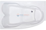 Акриловая ванна Royal Bath Shakespeare RB652100K с каркасом 170 х 110 L/R