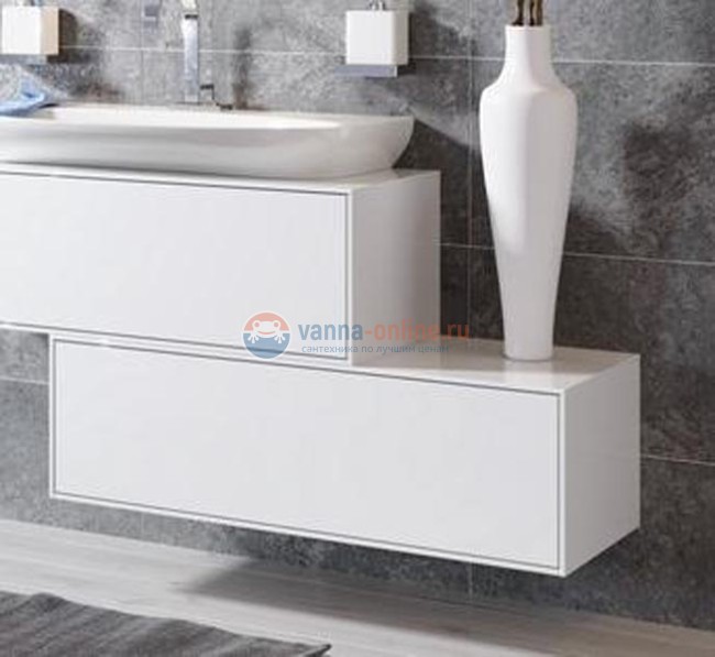 Тумба с раковиной Aqwella Genesis 1200 GEN0312W, подвесная, белый
