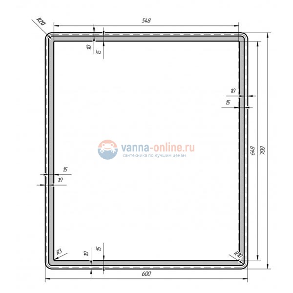 Зеркало Dreja Eco Tiny 60