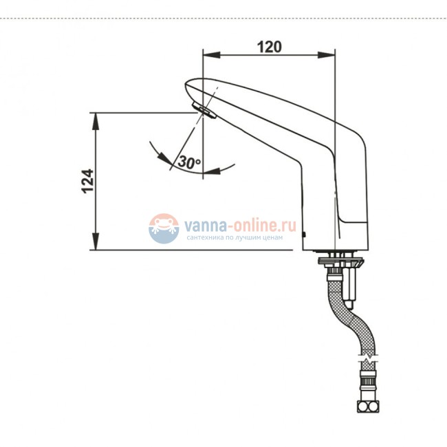 Кран бесконтактный Presto Volta S 55083