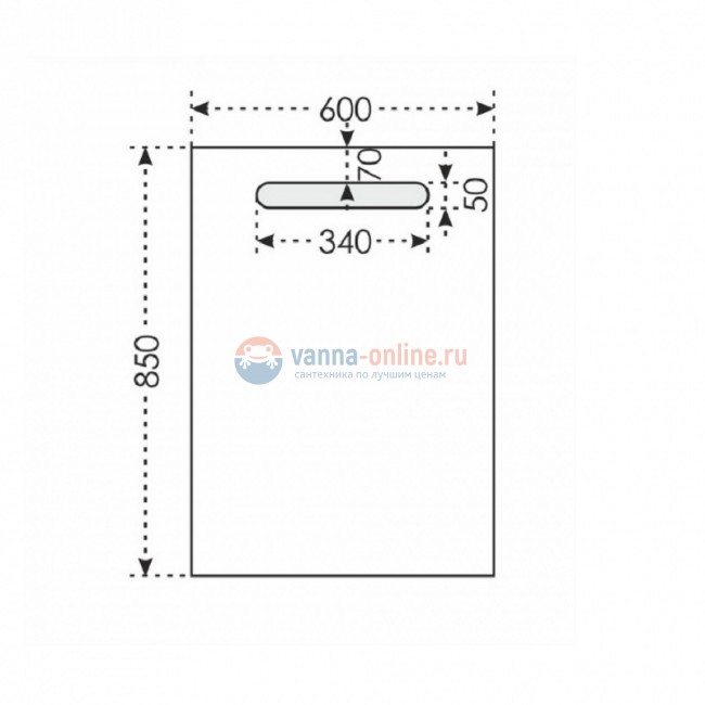 Зеркало СаНта Лондон 60 900518, с LED подсветкой