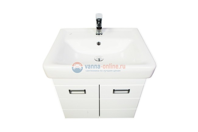 Тумба с раковиной Orange Таис 60 см, подвесная, цвет - белый Тумба с раковиной Orange Таис 60 см, подвесная, цвет - белый