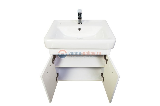 Тумба с раковиной Orange Таис 60 см, подвесная, цвет - белый Тумба с раковиной Orange Таис 60 см, подвесная, цвет - белый