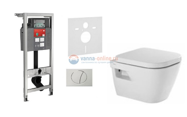Инсталляция Mepa с унитазом Sanindusa Look 134032004, сиденье микролифт, комплект