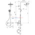 Душевая система с настенным смесителем для душа Ideal Standard IDEALRAIN ECO EVO B2266AA Душевая система с настенным смесителем для душа Ideal Standard IDEALRAIN ECO EVO B2266AA
