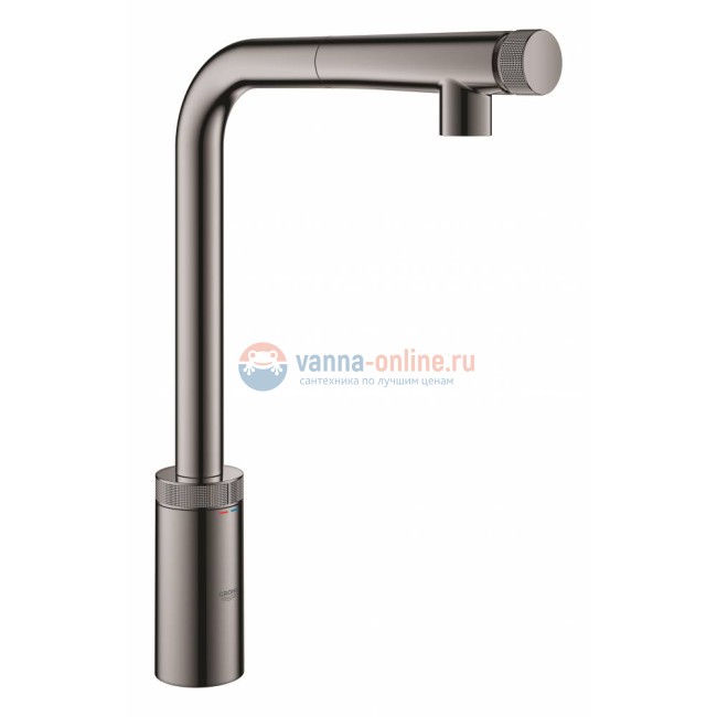 Смеситель Grohe Minta SmartControl 31613A00 для кухонной мойки, темный графит