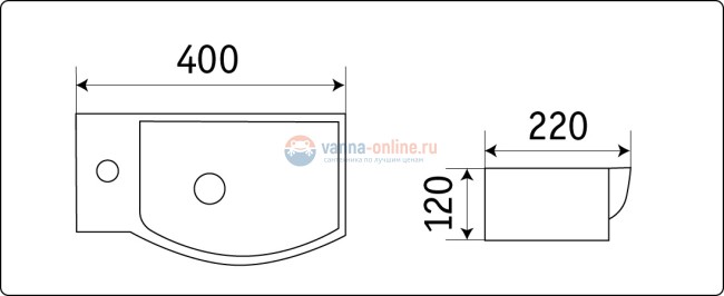 Раковина CeramaLux Серия N N 7947A подвесная, белый
