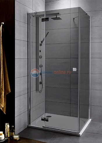 Душевой уголок Radaway Almatea KDJ, 90 х 90 х 195 см, стекло графит L/R Душевой уголок Radaway Almatea KDJ, 90 х 90 х 195 см, стекло графит L/R
