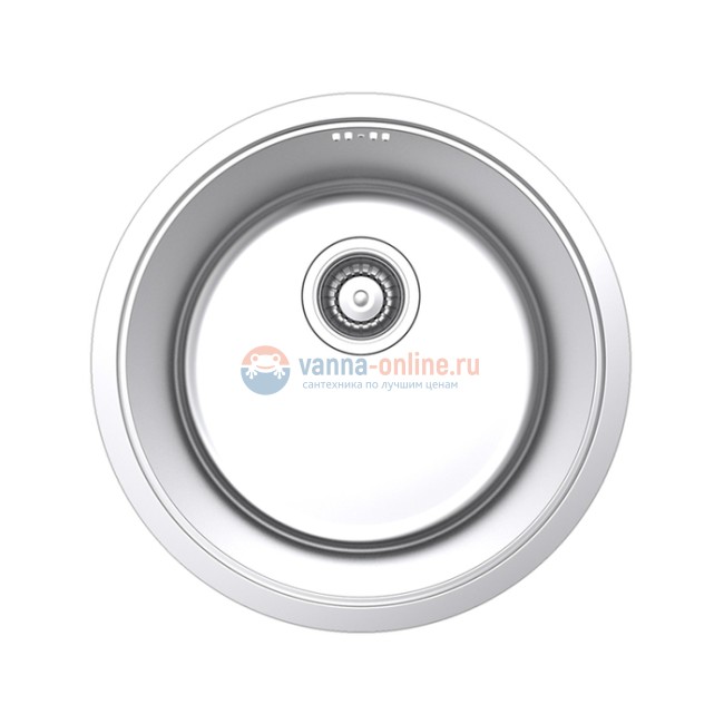 Кухонная мойка Iddis Edifice EDI42P0i77 42.5 x 42.5 x 18 см, круглая, хром