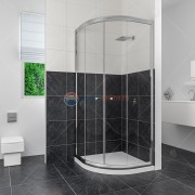 Душевой уголок RGW CL-51, 04095188-11, 80x80x185 см, дверь раздвижная, стекло прозрачное, хром