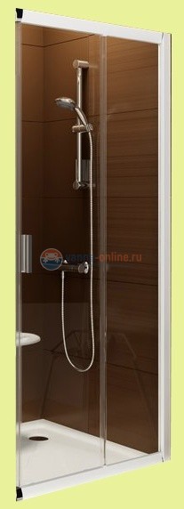 Душевая дверь Ravak Blix BLRV2K-80 1XV40100Z1, профиль белый, стекло Транспарент