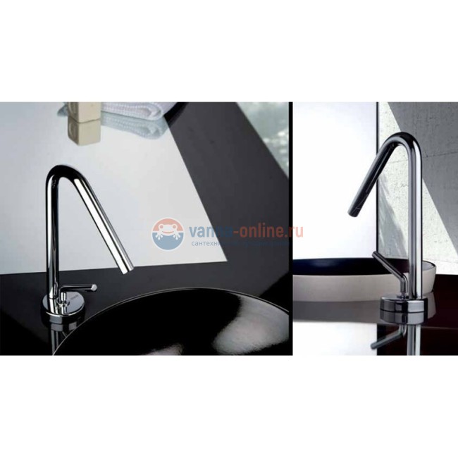 Смеситель для раковины Paini Pixel с донным клапаном высокий