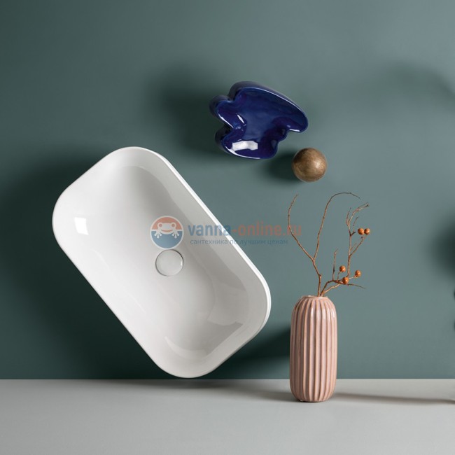 Раковина накладная AXA Decus прямоугольная 500х350хh150мм.