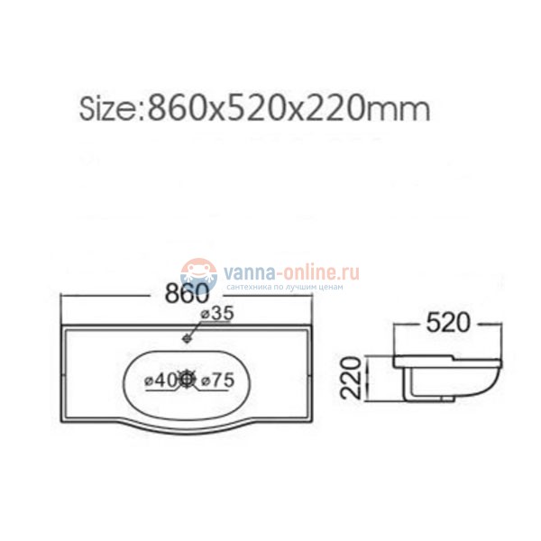 Раковина Comforty Т-9385