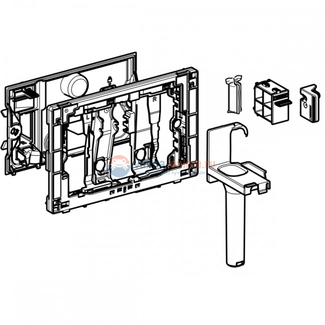 Приемник для палочки Geberit DuoFresh 115.062.BZ.1, для смывных бачков скрытого монтажа Sigma 12 см Приемник для палочки Geberit DuoFresh 115.062.BZ.1, для смывных бачков скрытого монтажа Sigma 12 см