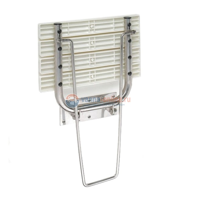 Откиднoe сидeнье для душа Bemeta Help 301102182 54.5 см c oпopной ножкой, хром матовый Откиднoe сидeнье для душа Bemeta Help 301102182 54.5 см c oпopной ножкой, хром матовый