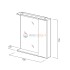 Зеркальный шкаф BelBagno Marino MARINO-SPC-700/750-1A-BL-P-L/R, 70 х 75 см, с LED-подсветкой, Bianco Lucido - белый глянец, левый/правый