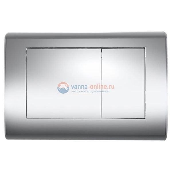 Панель TECE Planus 9 240 321 с двумя клавишами смыва, хром