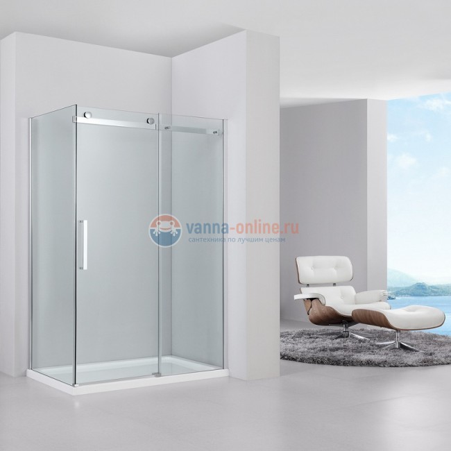 Душевой уголок Black&White Stellar Wind S208, 80 x 100 см