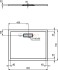 Ультратонкий акриловый прямоугольный душевой поддон 900x700x25 мм Ideal Standard ULTRAFLAT NEW T4474V3